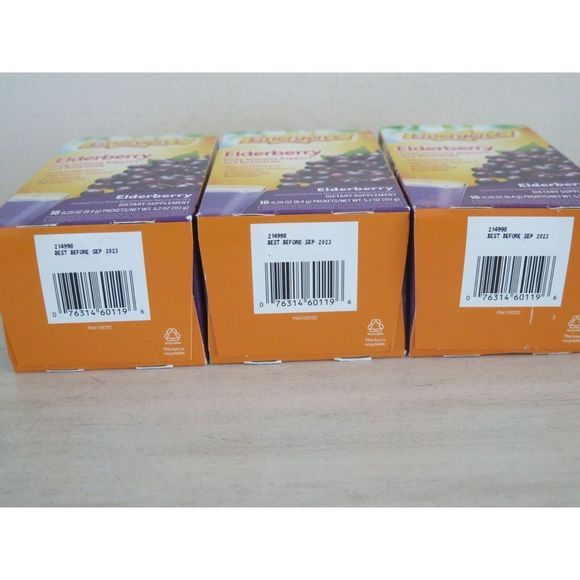 Emergen-C Elderberry Daily Immune Support & Botanicals,18 Packets (3 Boxes) - Picture 4 of 4